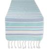 image:imageDII Seashore Collection Beach House Dcor Table Runner 14x72 Tidal Stripe Fouta