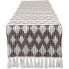 image:imageDII Southwest Colby Collection Tabletop Table Runner 15x72 BlackGrayDark BrownStone