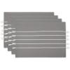 image:imageDII Tassel Stripe Tabletop Collection Decorative Machine Washable Table Runner 14x108 Teal amp OffWhiteGray  White