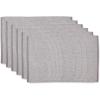image:imageDII TwoToned Collection Tabletop Placemat Set Vintage Red 6 PieceGray