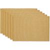 image:imageDII TwoToned Collection Tabletop Placemat Set Vintage Red 6 PieceHoney Gold