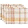 image:imageDII Veranda Plaid Collection Decorative Cotton Everyday Tabletop Table Runner 14x108Placemat Set  13x19