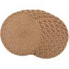 image:imageDII Woven Kitchen Collection Round Placemat Set 15 Round Natural Lattice 6 PieceNatural Lattice