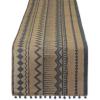 image:imageDII Woven Tabletop Collection Natural Jute Table Runner 14x72 Mineral Aztec PrintTable Runner  14x72