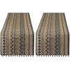 image:imageDII Woven Tabletop Collection Natural Jute Table Runner 14x72 Mineral Aztec PrintTable Runner  14x72 Pack of 2