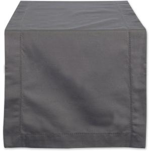 image:imageDII 100 Cotton Machine Washable Everyday Hemstitch Kitchen Table Runner for Dinner Parties Events Decor 14x72  GrayGrey