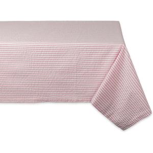 image:imageDII 100 Cotton Seersucker Striped Tabletop Collection Gray Table Runner 14x108 1 PiecePink