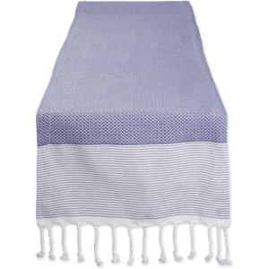 image:imageDII Bordered Dobby Woven Table Runner 15 x 108 Gray 1 PieceFrench Blue