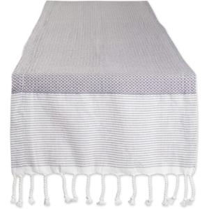 image:imageDII Bordered Dobby Woven Table Runner 15 x 108 Gray 1 PieceGrey