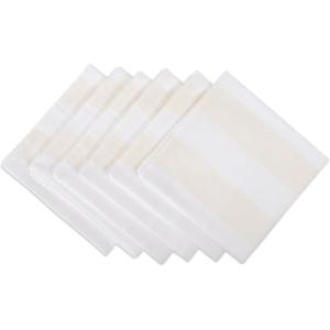 image:imageDII Cabana Dobby Stripe Tabletop Collection 18x72inch Table Runner Navy amp WhiteCream  White