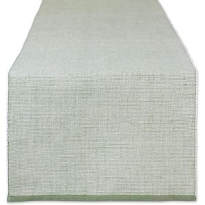 image:imageDII EcoFriendly Fine Ribbed Collection Table Runner 13x72 Honey GoldArtichoke