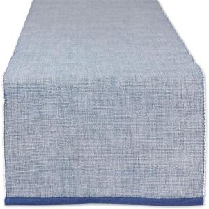 image:imageDII EcoFriendly Fine Ribbed Collection Table Runner 13x72 Honey GoldFrench Blue