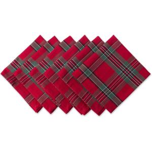 image:imageDII Farmhouse Christmas Plaid Dining Table amp Kitchen Dcor Holiday Placemat Set 13x19 Red amp Green 6 Count20 x 20 Set of 6