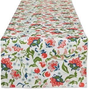 image:imageDII Garden Inspired Outdoor Tabletop Collection Water Resistant 14 x 72 Runner Floral