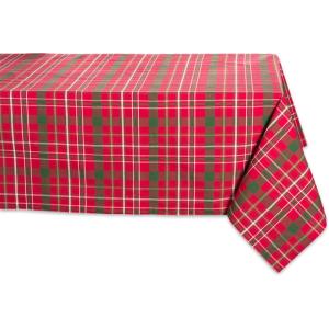image:imageDII Holiday Dining Table Linen Collection Tartan Holly Plaid Christmas Table Runner 14x108 Red amp Green52 x 52 Rectangular