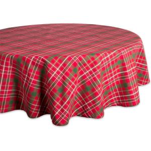 image:imageDII Holiday Dining Table Linen Collection Tartan Holly Plaid Christmas Table Runner 14x108 Red amp Green70 x 70 Rectangular