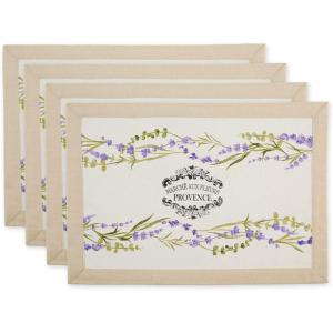 image:imageDII Lavender Fields Tabletop Collection Cotton Woven Placemat Set 13x19 4 CountPlacemat Set  13x19