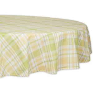 image:imageDII Lemon Bliss Plaid Cotton Tabletop Collection Table Runner 14x10870 Round