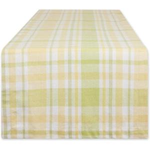 image:imageDII Lemon Bliss Plaid Cotton Tabletop Collection Table Runner 14x108Table Runner  14x72
