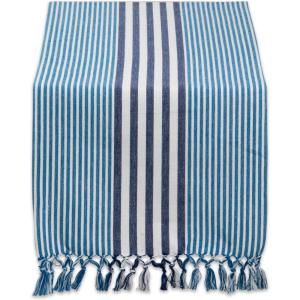 image:imageDII Multi Strip Kitchen Tabletop Collection Table Runner 14x72 Deep YellowDeep Blue