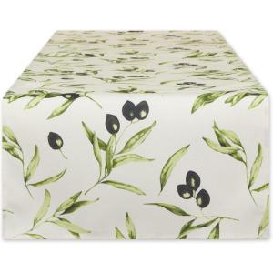 image:imageDII Olive Inspired Tabletop Collection Water Resistant 14 x 72Runner Mediterranean