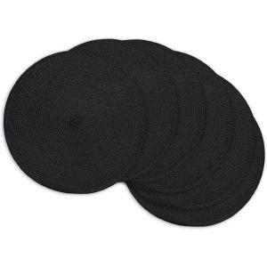 image:imageDII Pineapple Collection Placemat Set Black 6 PieceBlack