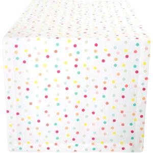 image:imageDII Polka Dot Party Print Tabletop Collection Reusable amp Machine Washable Table Runner 14x72 Multicolor Confetti Dots108 x 14 Runner