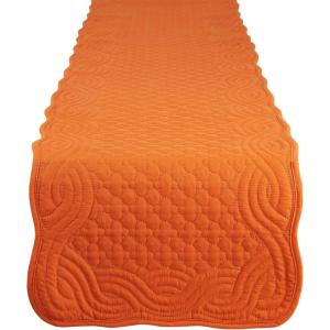 image:imageDII Quilted Farmhouse Collection Tabletop Table Runner 13x72 CranberryPumpkin Spice