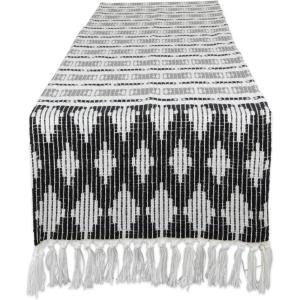 image:imageDII Southwest Colby Collection Tabletop Table Runner 15x72 BlackGrayBlackGray