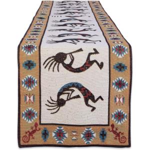 image:imageDII Tabletop Collection Southwest Hacienda Stripe Table Runner 13x72 Kokopelli TapestryKokopelli Tapestry