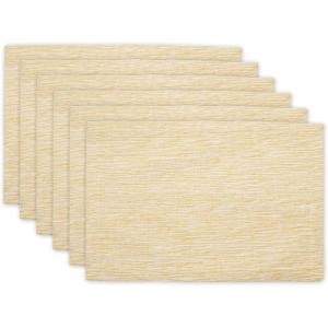 image:imageDII Tonal Recycled Cotton Slubby Rib Tabletop Collection Table Runner 14x72 Leather BrownHoney Gold