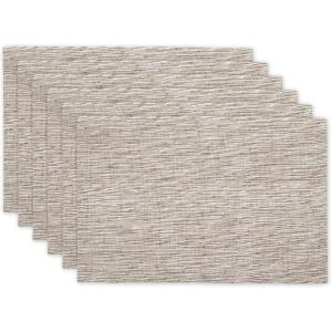 image:imageDII Tonal Recycled Cotton Slubby Rib Tabletop Collection Table Runner 14x72 Leather BrownLeather Brown