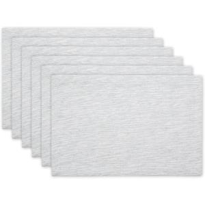 image:imageDII Tonal Recycled Cotton Slubby Rib Tabletop Collection Table Runner 14x72 Leather BrownLight Gray
