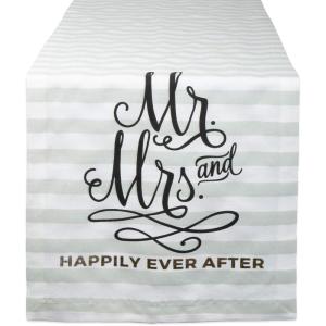 image:imageDII Wedding Collection Perfect for Gifts Housewarming or Showers Table Runner 14x72 Mr amp Mrs