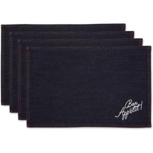 image:imageDII Whats Cookin Collection Tabletop Reversible Table Runner 14x108 Bon AppetitDenim Bon Appetit