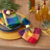 image:imageDII Checkered Tabletop Collection 100 Cotton Machine Washable Napkin Set 20x20 Summer Check 4 Piece