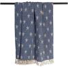 image:imageDII 4TH of July Patriotic Throw Blanket with Decorative Tassles Use for Chair Couch Bed Picnic Camping Beach amp Just Staying Cozy at Home 50 x 60 Star GrayNautical Blue
