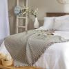 image:imageDII California Casual Houndstooth Woven Throw Dark Brown amp Stone 50x60Black