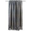 image:imageDII California Casual Houndstooth Woven Throw Dark Brown amp Stone 50x60French Blue  Gray