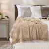 image:imageDII California Casual Houndstooth Woven Throw Dark Brown amp Stone 50x60Stone