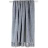 image:imageDII Chenille Throw Collection Solid Fringed 50x60 Soft Denim GrayNatural