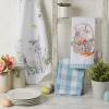 image:imageDII Easter Basics Collection Springtime Kitchen Essentials Dishtowel Set Floral Bunny 3 PieceFloral Bunny