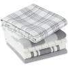 image:imageDII Everyday Basic Kitchen Collection Large Woven Cotton DishtowelTea Towel Set 18x28 Vintage Rose 5 CountGray