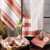 image:imageDII Everyday Basic Kitchen Collection Large Woven Cotton DishtowelTea Towel Set 18x28 Vintage Rose 5 CountVintage Red