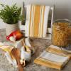 image:imageDII Everyday Kitchen Dishtowel Collection Large Chef Stripe Tea Towel 18x28 Honey Gold 3 CountHoney Gold