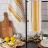 image:imageDII Everyday Kitchen Dishtowel Collection Large Chef Stripe Tea Towel 18x28 Honey Gold 3 CountHoney Gold