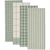 image:imageDII Everyday Kitchen Urban Stripe amp Basic Dishtowels 18x28 Sage 4 PieceSage