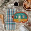 image:imageDII Gift Set Collection Kitchen Set Potholder amp Dishtowel Set Lemon Plaid 2 PieceHappy Camper