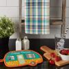 image:imageDII Gift Set Collection Kitchen Set Potholder amp Dishtowel Set Lemon Plaid 2 PieceHappy Camper