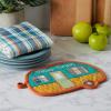 image:imageDII Gift Set Collection Kitchen Set Potholder amp Dishtowel Set Lemon Plaid 2 PieceHappy Camper